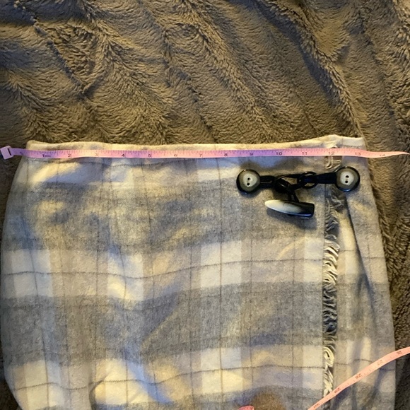 Vintage Louben tartan Winter Skirt Wool blend size medium/8 plaid wrap - Picture 4 of 7